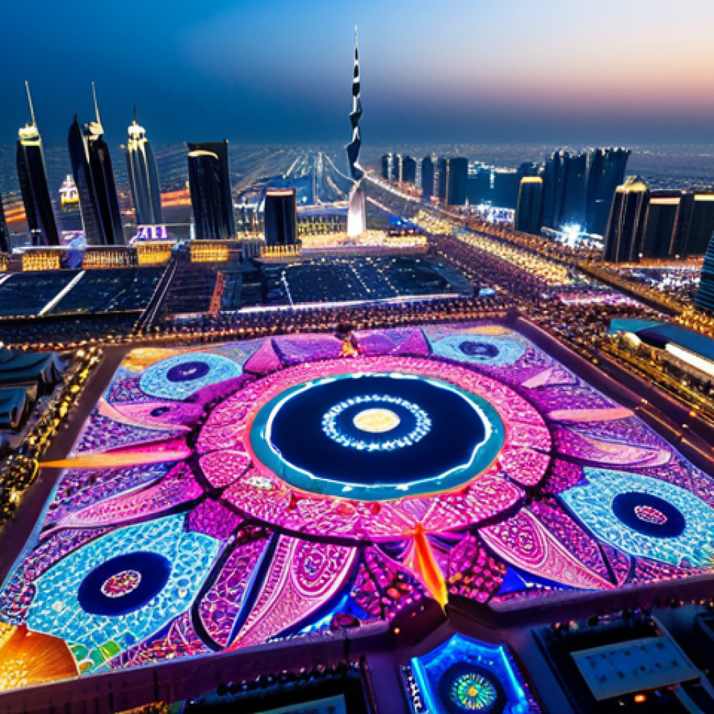 이벤트기획 사례 연구와 분석 - The Grand Spectacle of an Arab Mega-Event**

A breathtaking aerial shot showcasing a futuristic, gra...