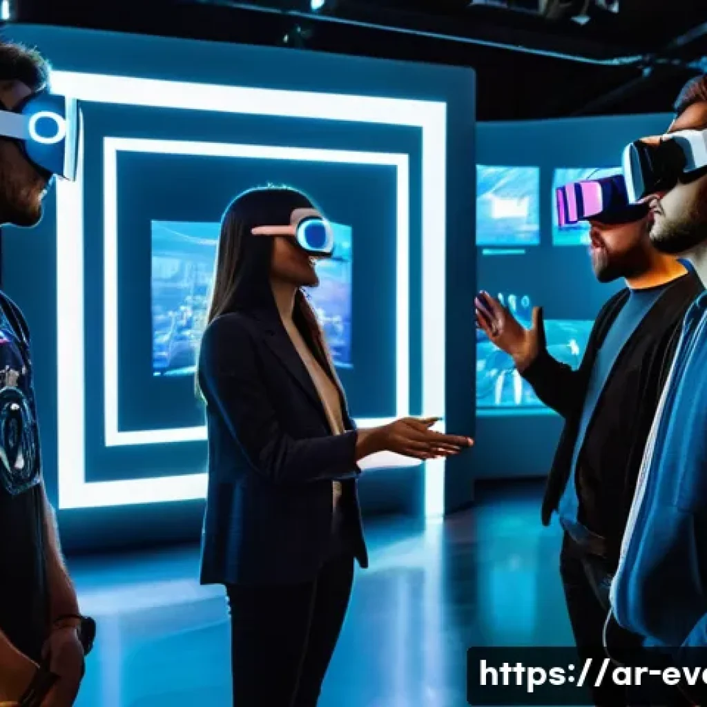 이벤트기획에서 기술 활용 사례 - **Virtual Reality Immersive Experience at a Tech Event:**
    A visually stunning, high-definition i...